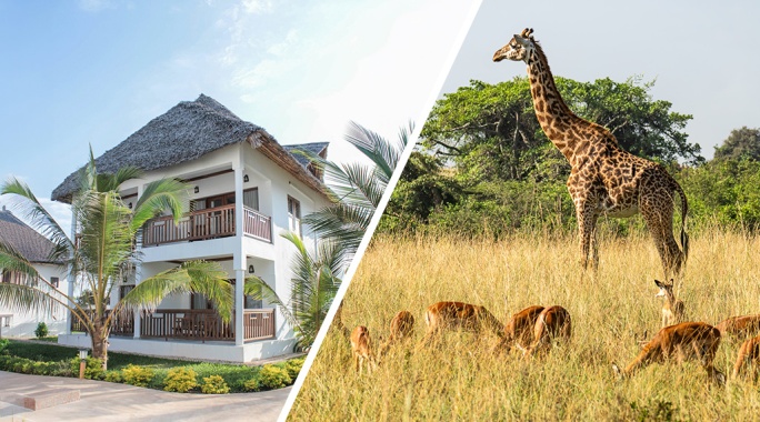 Combiné Zanzibar Bahari Villas 4* + Safari 2 nuits dans la réserve de Selous en avion, Séjour Tanzanie, Zanzibar par Ôvoyages Combiné Zanzibar Bahari Villas 4* + Safari 2 nuits dans la réserve de Selous en avion, Séjour Tanzanie, Zanzibar par Ôvoyages